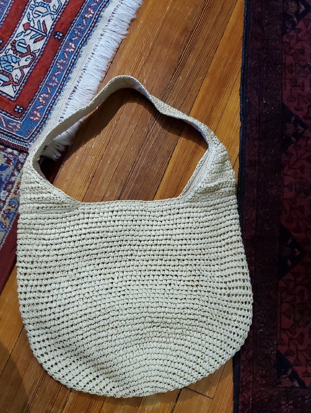 BR Raffia Straw Tote Bag - Picture 2 of 11